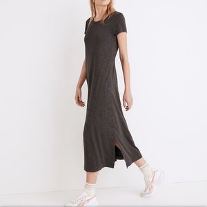 Madewell Relaxed Tee MIDI Dress in Gray Women Medium